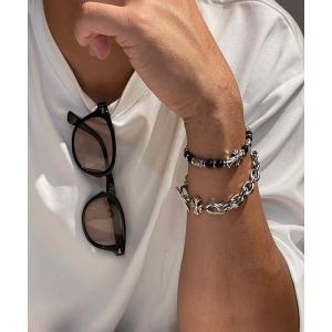 ブレスレット メンズ シルバーブレスレット 2SET メンズの買取情報