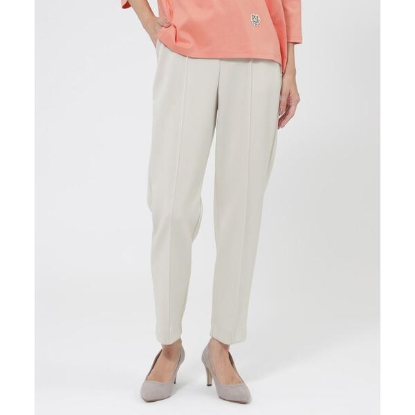 パンツ 「ウォッシャブル」ダンボールニットテーパードパンツ レディース