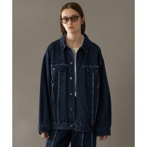 ジャケット Gジャン FRINGED DENIM JACKET / フリンジデニムジャケット