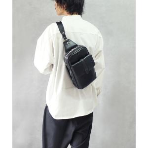 ウエストポーチ 「SWORD」オイルレザー ボディバッグ  SKB-SD10 メンズ