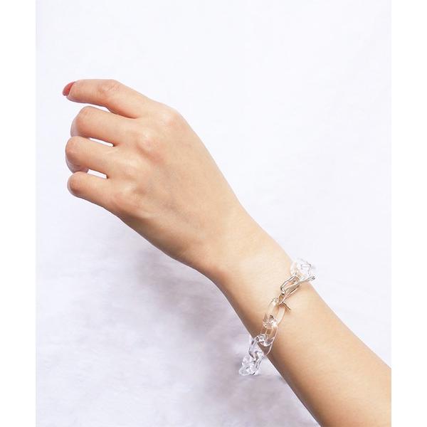 ブレスレット レディース foun. フォウン：Glass chain bracelet 耐熱ガラス...