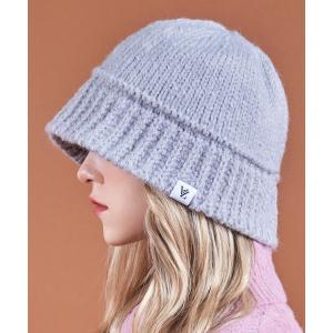 en LANVIN ランバンオンブルー　ニット帽　ニット　帽子　新品　タグ付き　レディースニット帽 Bleu(ランバンオンブルー) ブランド通販 - 帽子(レディース) 帽子