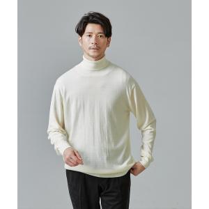 DESHENG カシミヤ100％ 無地 モックネック セーター 24RMN005 メンズ