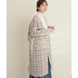 レディース アウター バックフリルコート