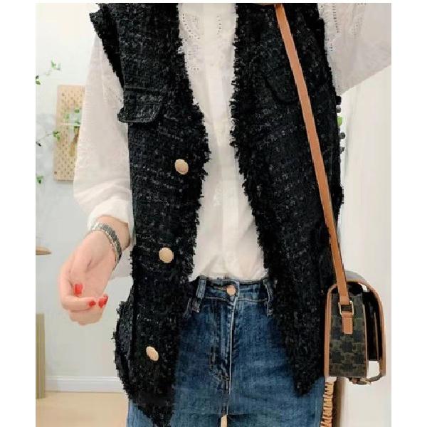 ベスト ジレ SALE！！　ツイードジレ レディース