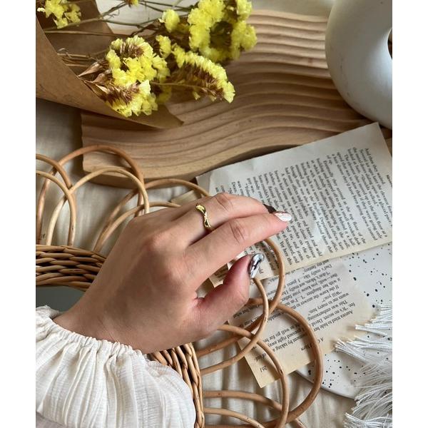 指輪 リング ウェーブデザインリング レディース