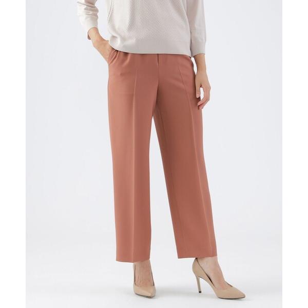 スラックス パンツ 「ウォッシャブル」ストレッチトロピカルストレートパンツ レディース