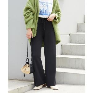 パンツ 限定展開　ニットワイドイージーパンツ レディース