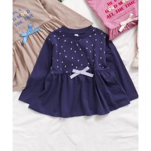 tシャツ ロゴ・ハート・花柄ペプラムチュニック ...の商品画像