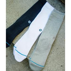 靴下 「STANCE/スタンス」ICON 3 PACK 3Pバッククルーソックス メンズ レディース