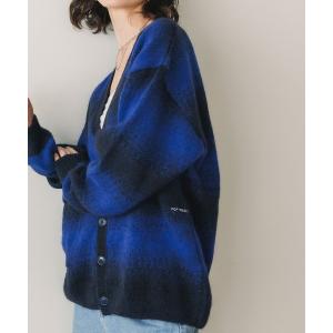 カーディガン メンズ POP TRADING COMPANY/ポップトレーディングカンパニー striped knitted cardigan カーデ｜zozo