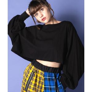 tシャツ Tシャツ レディース ベリーショート丈カットソー -オーバーサイズ-｜zozo