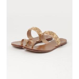 「TORY BURCH」 フラットサンダル 6.5 ブラウン レディース｜zozo