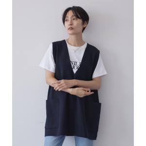 ベスト Vネックミラノリブニットベスト