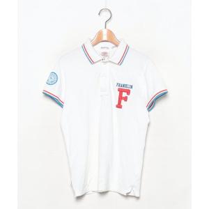 メンズ 「FRANKLIN &amp; MARSHALL」 刺繍半袖ポロシャツ X-SMALL ホワイト