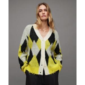 カーディガン HOVE JACQUARD PRINT WOOL BLEND CARDIGAN | HOVE ジャカード プリント ウール ブレンド カ