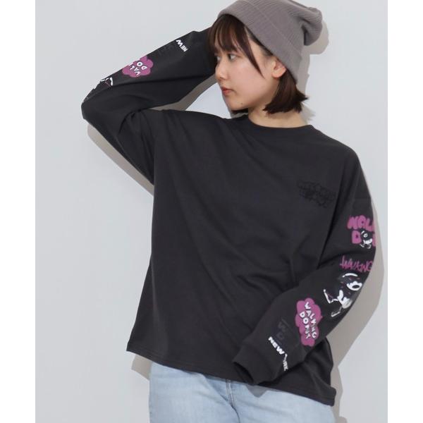 tシャツ WALKING DONUT　刺繍＆プリント　ロングスリーブTシャツ メンズ レディース