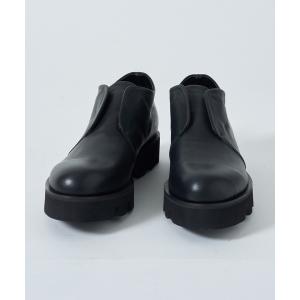 シューズ メンズ 「PADRONE」INSTEP GORE SHORT BOOTS with Chunky Sole (WATER PROOF LEA｜ZOZOTOWN Yahoo!店