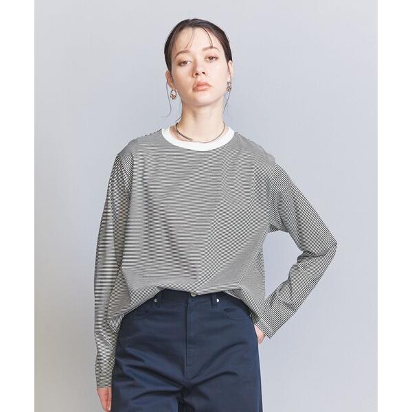 tシャツ コットン天竺 ロングスリーブ カットソー レディース