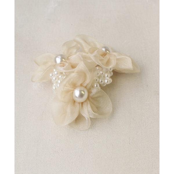 シュシュ シューガー シュシュ / パール 花 ヘアゴム