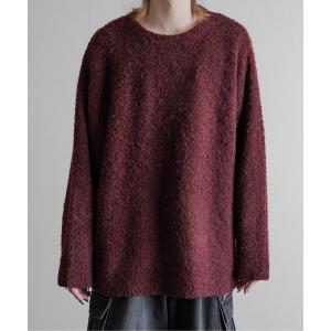 セーター ニット Wool Mix Shaggy Knit Pullover - ミックスウール混シャギーニットプルオーバー