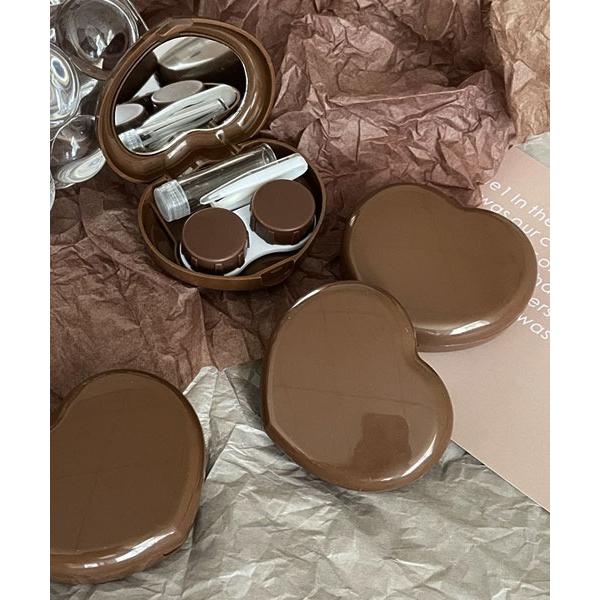 「float」ハート型 キャンディーカラー コンタクトケース/カラコンケース「15色展開」