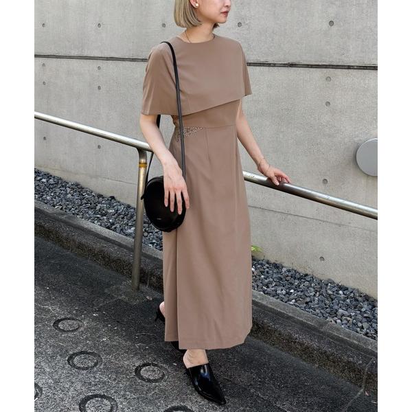 ドレス 卒業式 「Rennka」ケープ付きフレアドレス