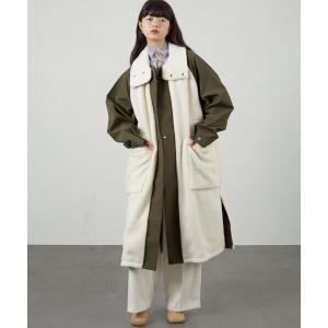 VACHEMENT◇トレンチコート/フリー/ポリエステル/カーキ/VD-11-401