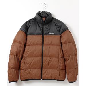 ダウンジャケット ダウン 「CONVERSE/コンバース」ロゴ刺繍切替ファイバーダウンジャケット メンズ レディース