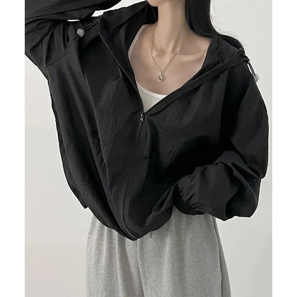 パーカー YUGA　フード付きジッパー　トップス レディース