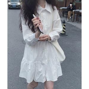 miniministore（ミニミニストア） シャツワンピース ティアード