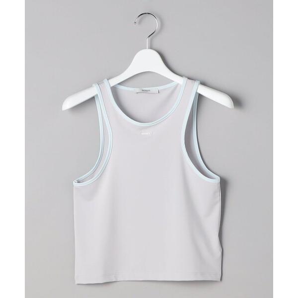タンクトップ ノースリーブ AMOMENTO/アモーメント COLOR BLOCKED SLEEVE...