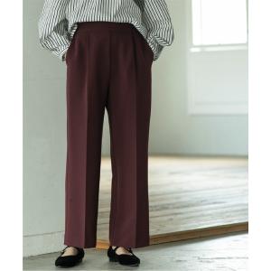 パンツ 「SS-LLsize」 イージーワイドストレッチパンツ/ネオサーモ「蓄熱素材/洗濯機洗い可/ストレッチ/イージーケア」 レディース