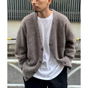 カーディガン メンズ 「Salt＆Pepper」ＷＯＯＬシャギーＶネックカーディガン｜zozo