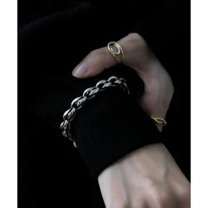 【美品】YArKA ヤーカ　ブレスレット　バングル　Mサイズ YArKA ブレスレット 「YArKA/ヤーカ」silver925 mix chain