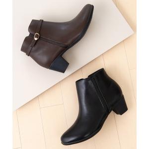 レインシューズ 2WAYラインストーンバックルベルトレインブーツ