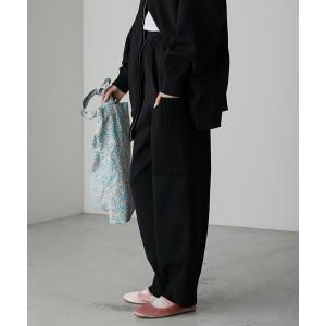 パンツ 「forksy.」ニットビッグポケットコクーンパンツ レディース