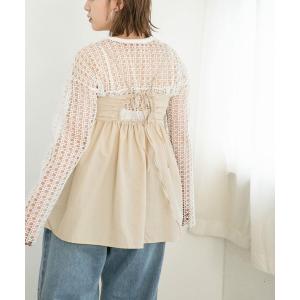 トップス BACKリボンビスチェ