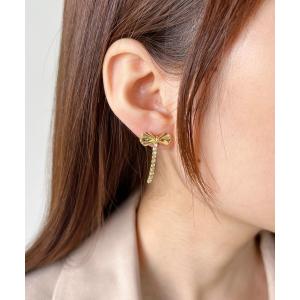 ピアス レディース ジルコニアドロップリボンピアス｜ZOZOTOWN Yahoo!店