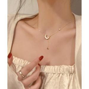 sowang ネックレス 一粒ビジューネックレス レディース : ZOZOTOWN