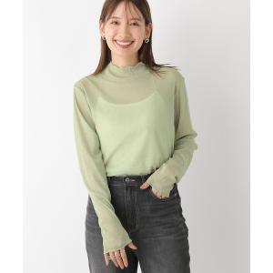 tシャツ Tシャツ レディース ラメシアーハイネックプルオーバー　908521