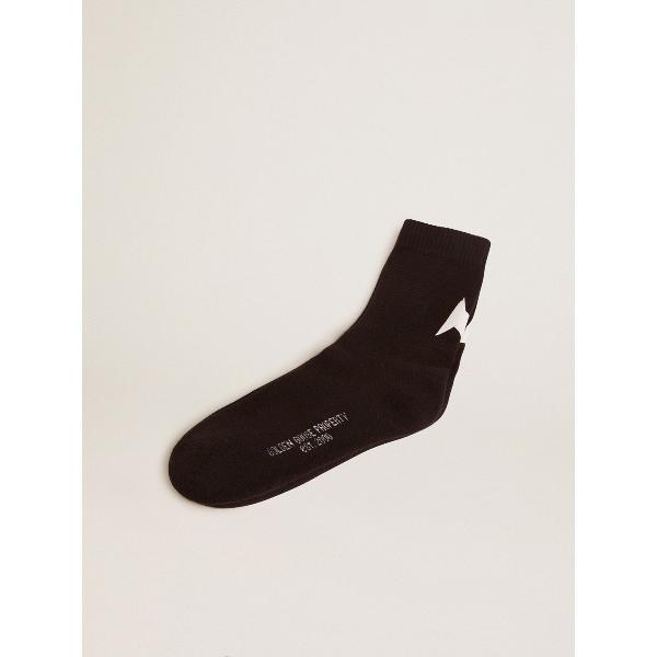 靴下 SOCKS LOW RIB/ BACK STAR POLY PRINTED COTTON BL...