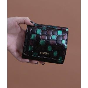 財布 「BARCOS/バルコス」配色ステンドガラスレザー折財布 レディース メンズ
