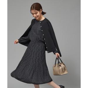 ワンピース 「セレモニー/通勤」ランダムプリーツワンピース