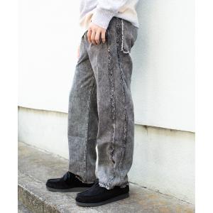 Ressaca（レサーカ） ジーンズ クロスパッチ ストレートデニムパンツ