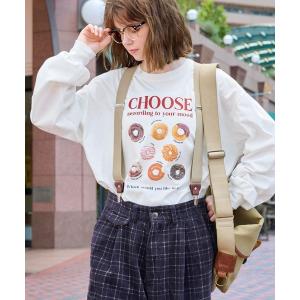 tシャツ Tシャツ レディース オーバーサイズプリントロンT ベイクドスイーツ/ブレックファースト