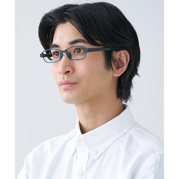 伊達メガネ メガネ 眼鏡 圧迫感の少ないスクエアフレーム老眼鏡/Zoff Reading メンズ レ...