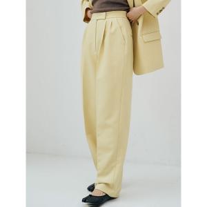 スラックス パンツ タックテーパードパンツ レディース