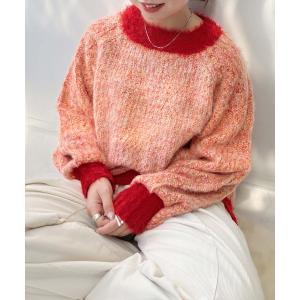 ニット セーター 色々紡いでふわっとニットプルオーバー レディース