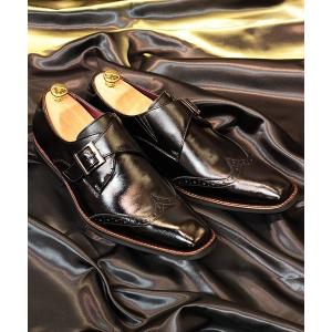 ビジネスシューズ ZINC / ウィングチップモンクベルトシューズ（5864） メンズ